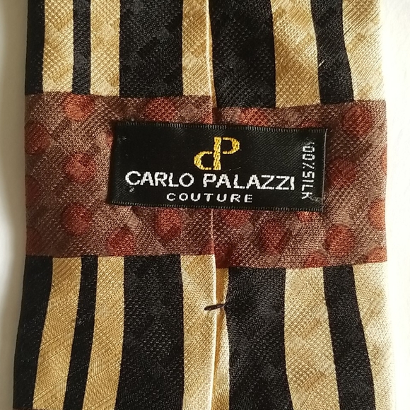 Carlos Palazzi-Couture necktie with pocket square - Picture 3 of 7